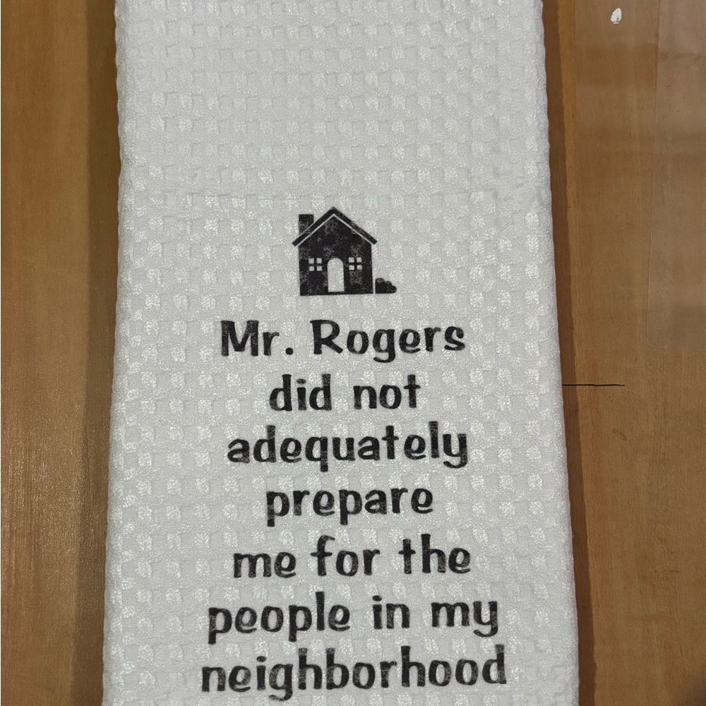 White Waffle Weave Kitchen Towel